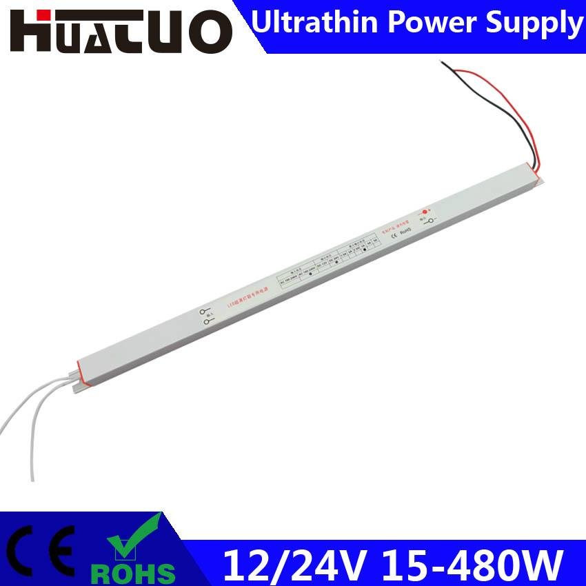 12/24V 15-480W constant voltage ultrathin LED power supply
