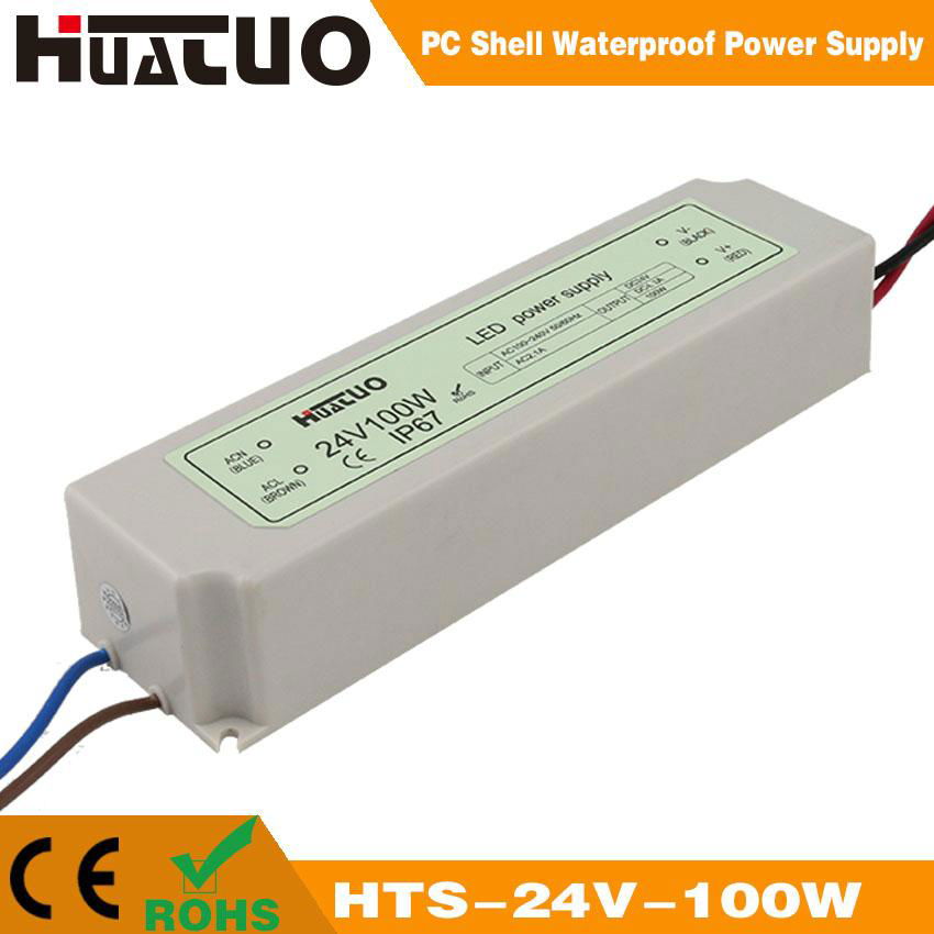 24V-100W constant voltage PC shell waterproof LED power supply
