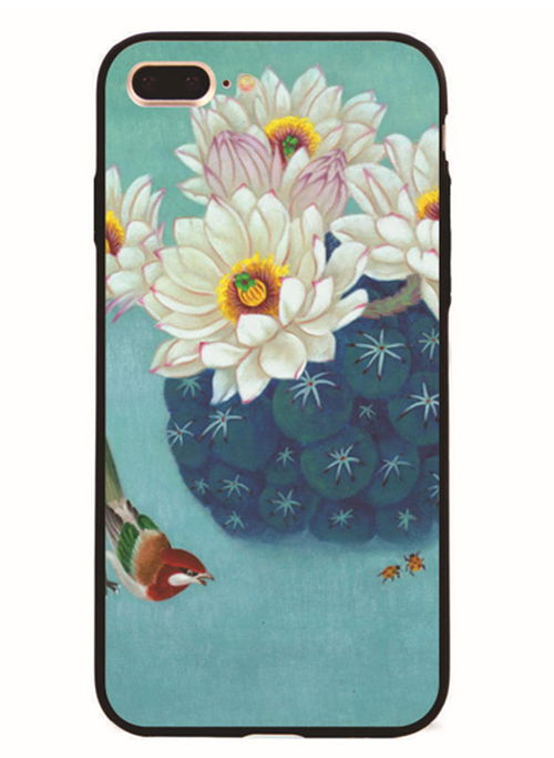 Colorful Oil Painted TPU Phone Cover with Unique Relief for iPhone 7 Plus 3