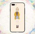 Girl Series 2-in-1 Black Frame Phone cover for iPhone 7 2