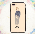 Girl Series 2-in-1 Black Frame Phone cover for iPhone 7 1