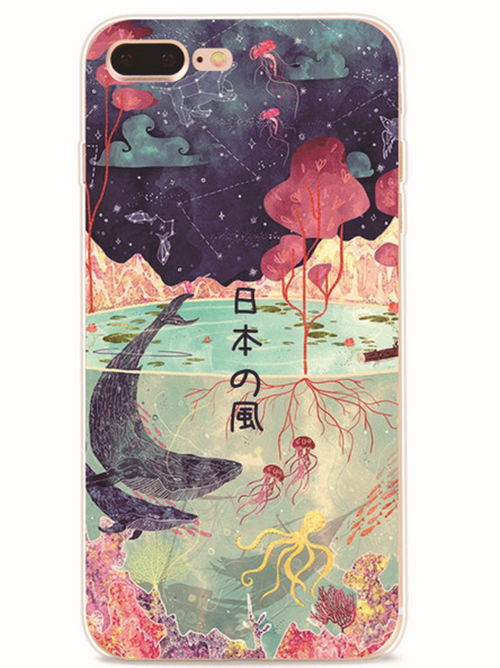Colorful painting Japanese Style Phone Cover for iPhone