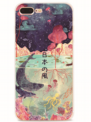 Colorful painting Japanese Style Phone Cover for iPhone