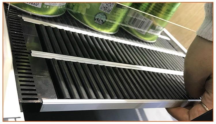 Supermarket roller shelf system 2