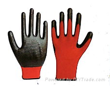 13G polyester liner with nitrile glove