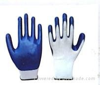 13G polyester/nylon glove nitrile palm coating smooth finish glove