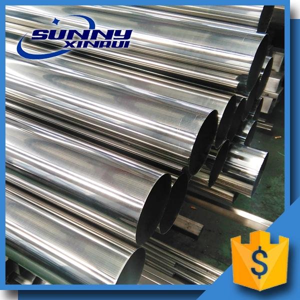 304 polish stainless steel round pipe 5