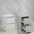 Integrated Full-Width Flush Handle 2/3/4 Drawer Vertical Filing Cabinet Unit 5