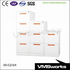 New Design Fireproof 2/3/4 Drawer Vertical Office Storage File Cabinet