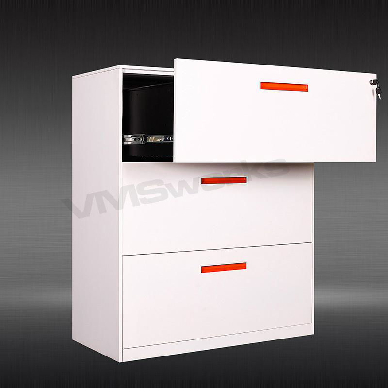 New Design Customized Handle 2/3/4 Office Metal Lateral Filing Drawers Storage F