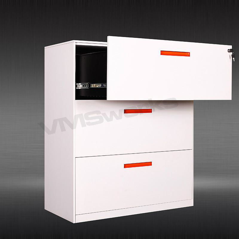 New Design Customized Handle 2/3/4 Office Metal Lateral Filing Drawers Storage F 4