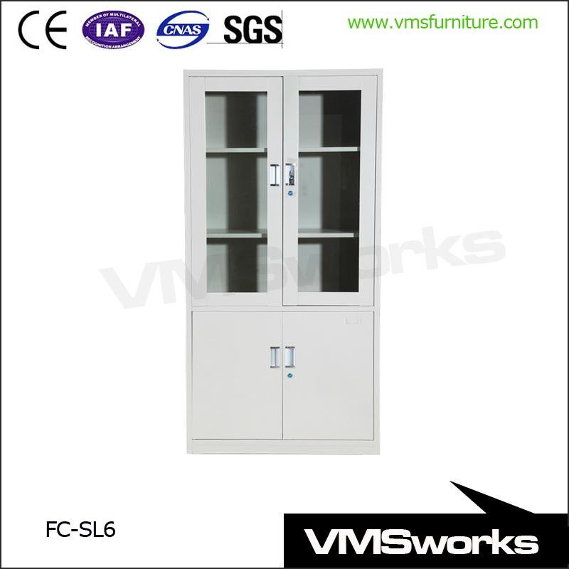 2 Swing Lockable Door Steel Office Storage Cabinets