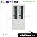 2 Swing Lockable Door Steel Office Storage Cabinets 1