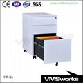 Integrated Full Width Handle Under Desk File Pedestal Drawers Unit 3