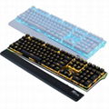 RK LED Illuminated Programmable 7 Colors Backlight USB Wired Gaming Keyboard