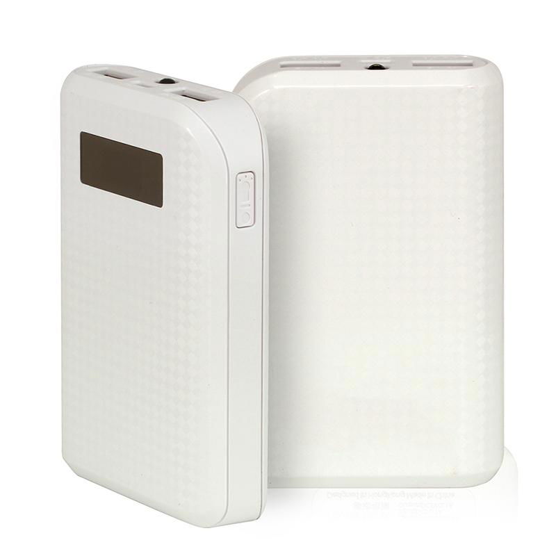 Portable stylish charger dual usb led screen 8400mah power bank