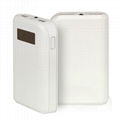 Portable stylish charger dual usb led screen 8400mah power bank