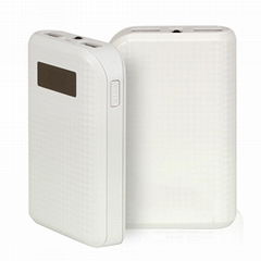 Portable stylish charger dual usb led screen 8400mah power bank