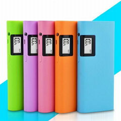 Colorful dual outputs LED digital display 13000mah fancy power bank