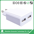 Factory Price travel charger 5V 1A 2A EU AU Plug USB Power Adapter universal 2