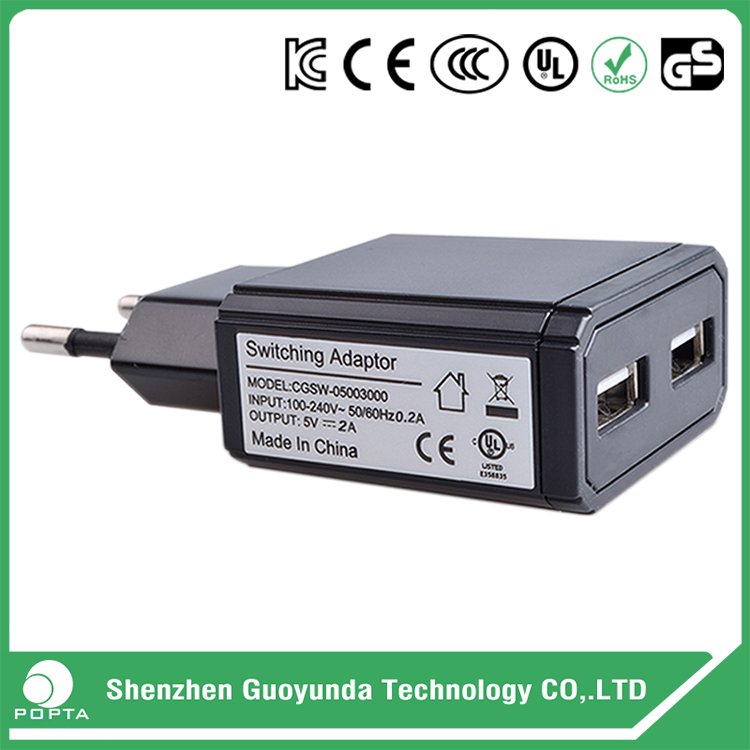 Factory Price travel charger 5V 1A 2A EU AU Plug USB Power Adapter universal 3