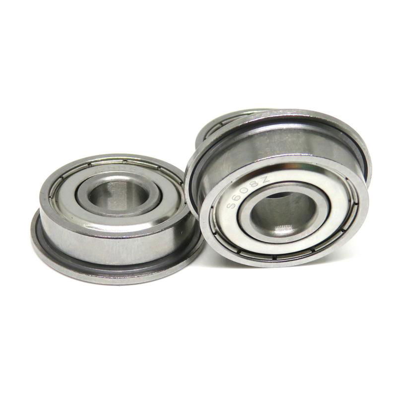 8x22x7mm SF608zz AISI420 Flange ball bearings 3