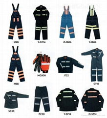 Poly cotton twill safety workwear coverall 