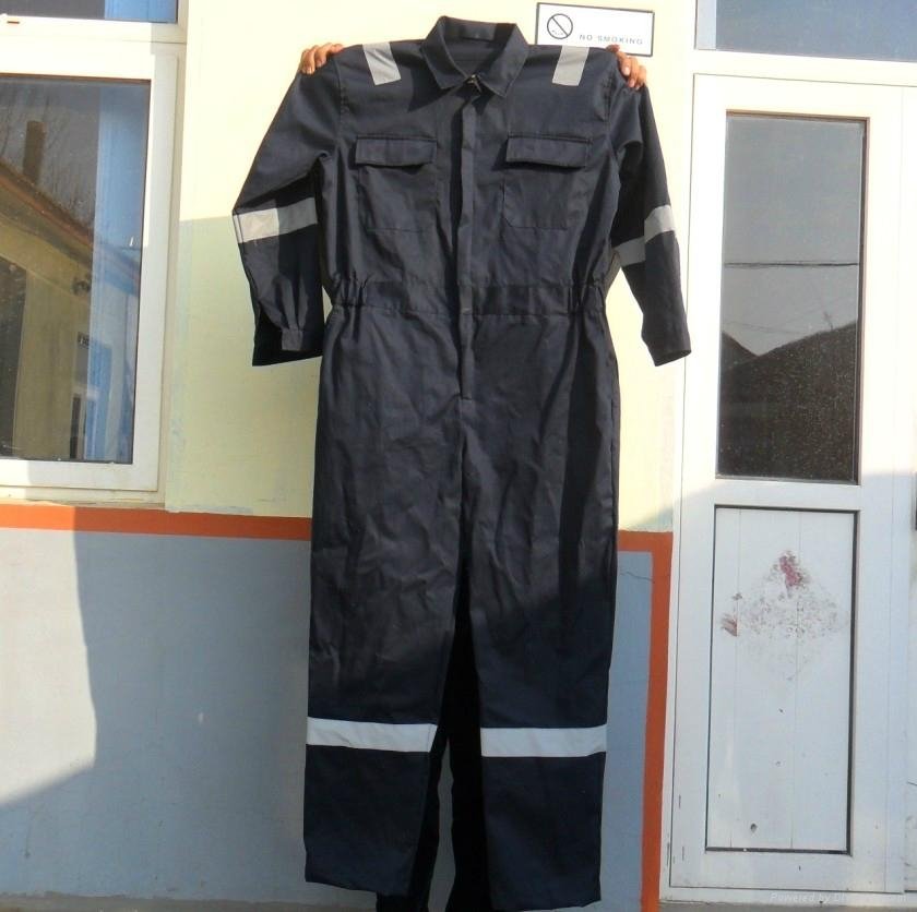 Poly cotton twill safety workwear coverall  5