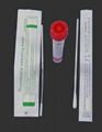 Disposable specimen collection tube and swab