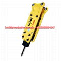 Made in china hydraulic rock breaker wheel digging rock breaker for construction 6