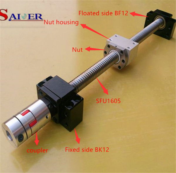 China manufacturer ball screw SFU1605 16mm cnc ball screw for sale