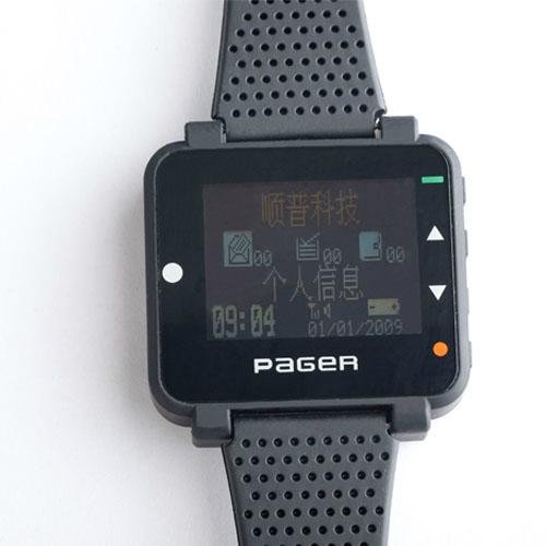 Watch pager for coaster pager system W-09W pocsag system 4