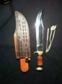 crocodile type leather sheaths for knife 1