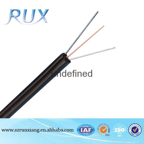 Hot Selling PVC jacket 4 core FTTH drop fiber optic cable meter price