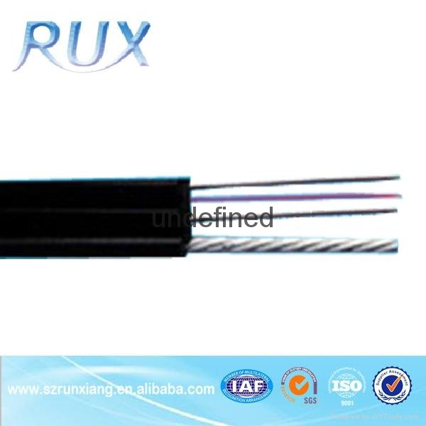 Hot Selling PVC jacket 4 core FTTH drop fiber optic cable meter price 2