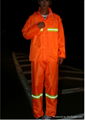 High vis orange reflective raincoat