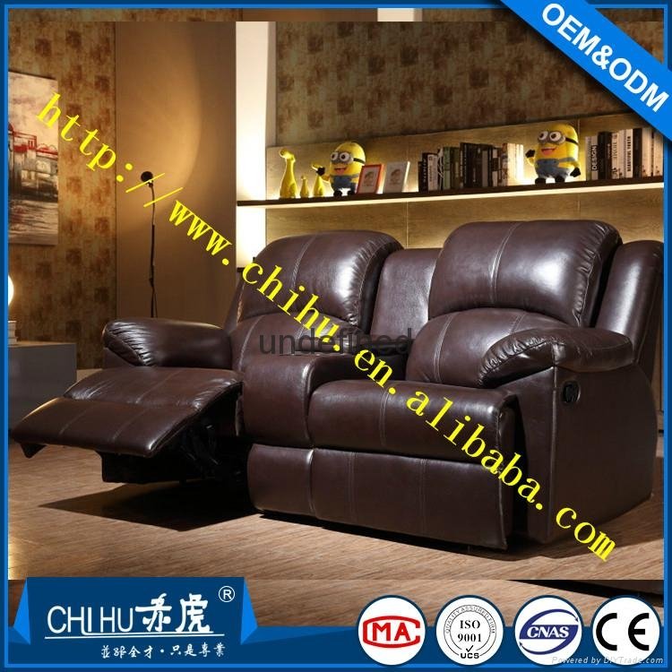 High quality home theater sofa with power 2