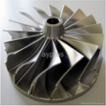 CNC precision machining of alloy impeller 2