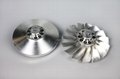 CNC precision machining of alloy impeller 4