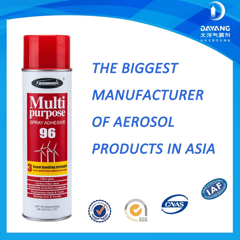 Super industry aerosl multi purpose fast dry glue adhesive 96 Sprayidea (China Manufacturer