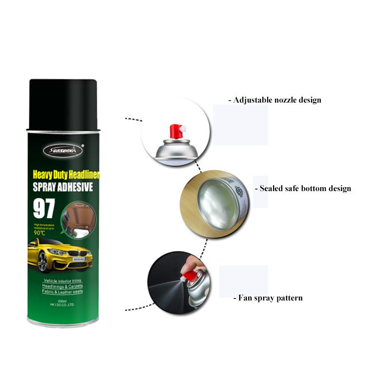 Waterproof Heavy Duty headliner Fabric Adhesive Spray for Car