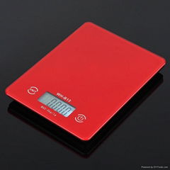 5kg glass kitchen food scale with touch screen