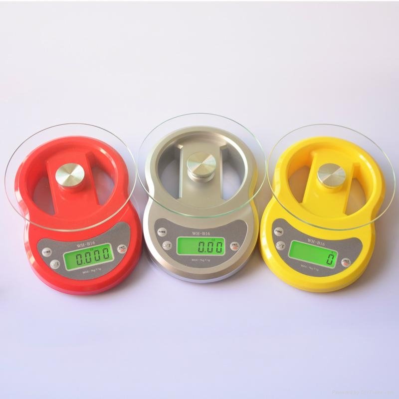 high quality 7kg glass digital food kitchen scale with counting and timer
