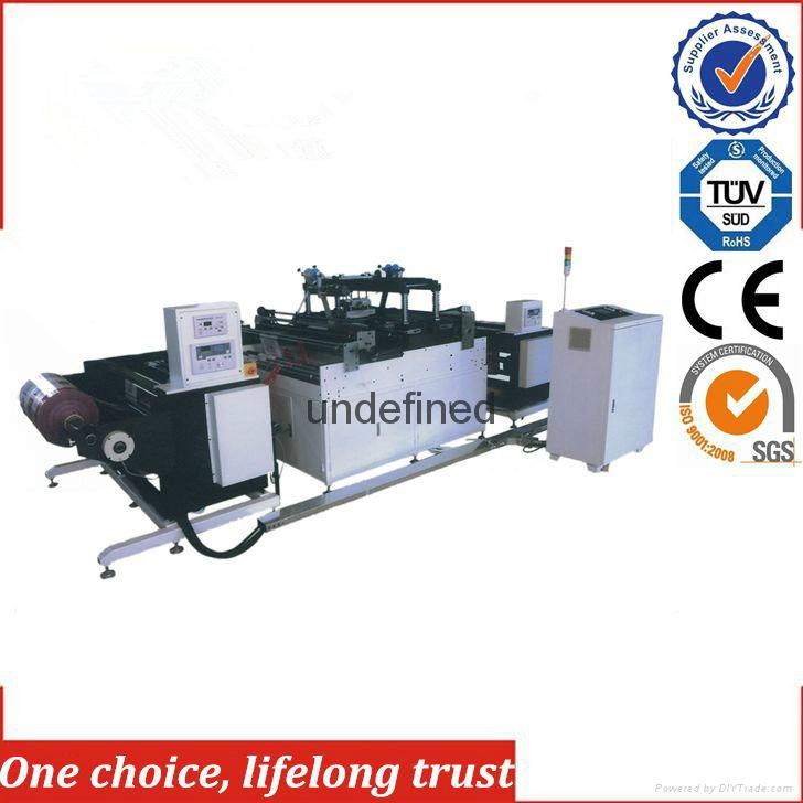 TJ-97 Large Format PLC Control Flex Banner Embossing Hot Stamping Machine for Wa