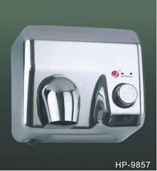 High Speed Stainless Steel Warm Air Blow Brush Motor Hand Dryer