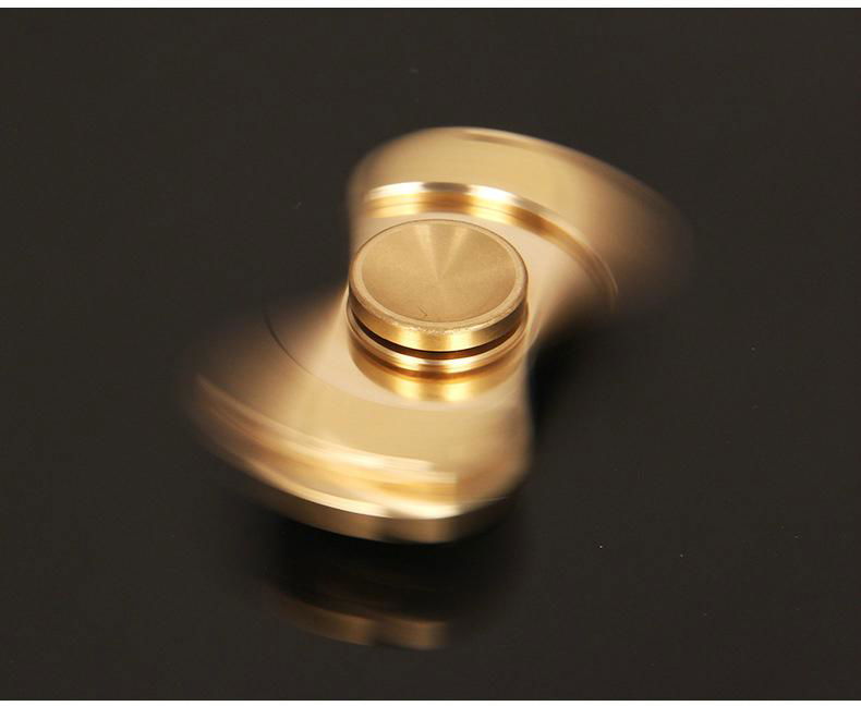High Quality Brass Copper hand spinner toys ceramic bearing fidget toy 2