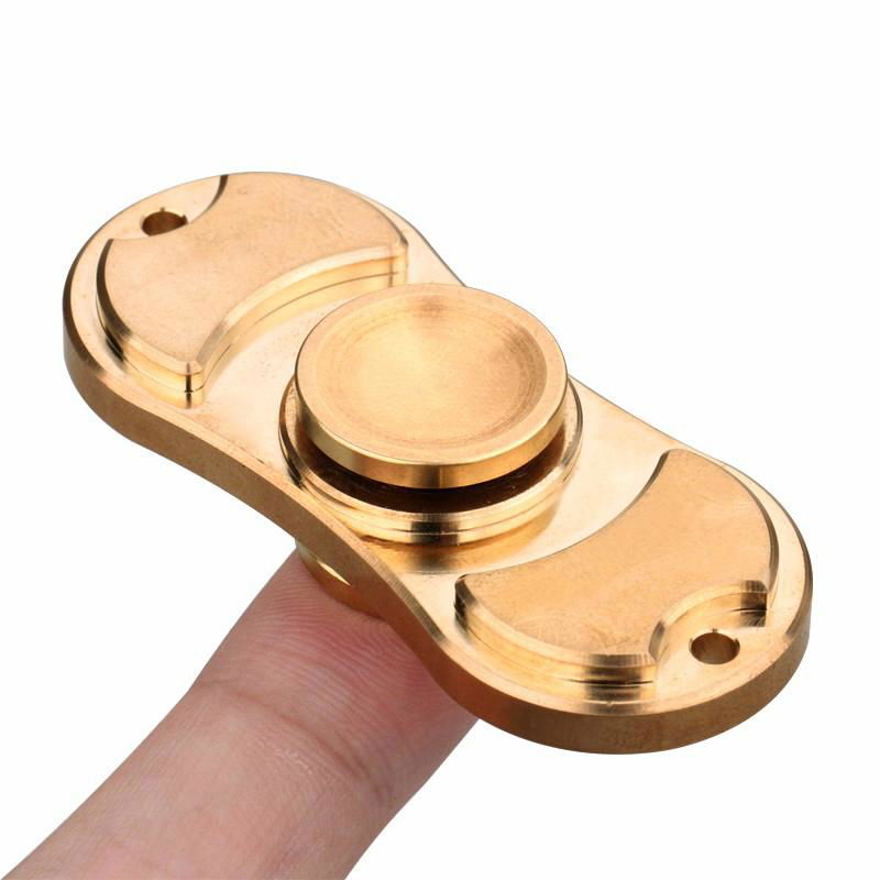 High Quality Brass Copper hand spinner toys ceramic bearing fidget toy 4