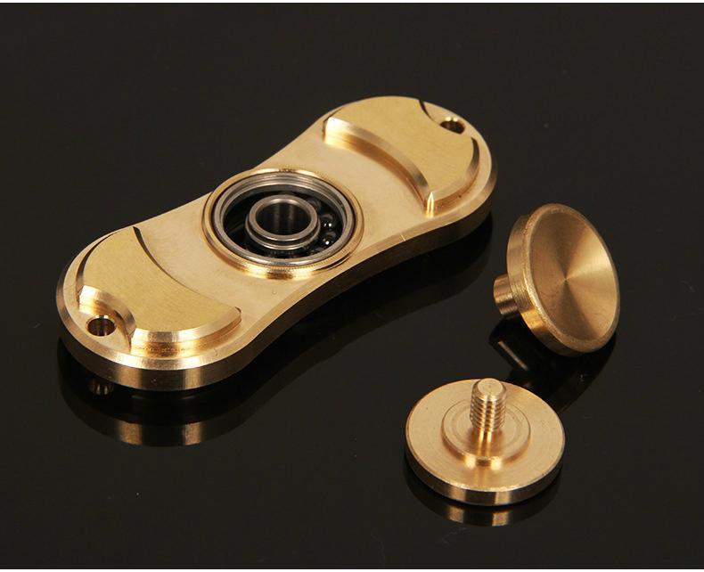 High Quality Brass Copper hand spinner toys ceramic bearing fidget toy 5