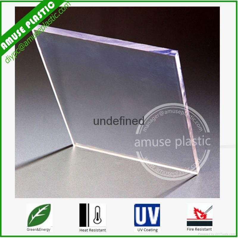 High Quality Bayer UV-Protection Plastic Polycarbonate PC Solid Flat Sheet 2
