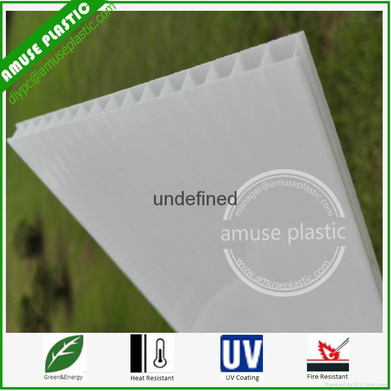 Environment-Friendly Building Material Plastic Roof  Sheet PC Corrugated 2